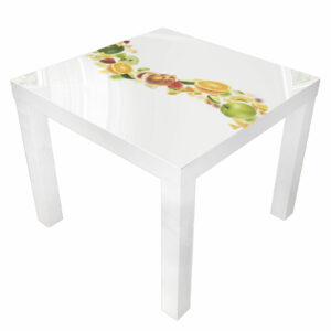 Tafels IKEA Lack wit 55 x 55 cm inclusief glas