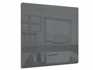 Spatwand keuken glas 60 x 60 cm dun grijs