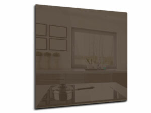 Spatwand keuken glas 60 x 60 cm bruin