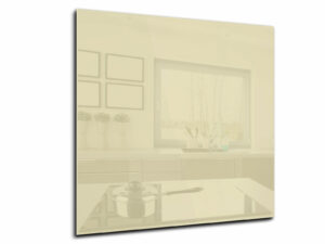 Spatwand keuken glas 60 x 60 cm beige