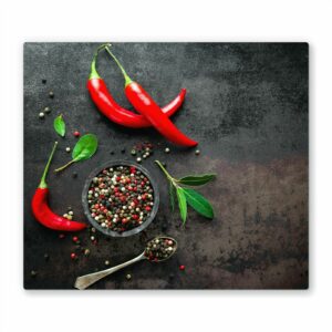 Afdekplaat kookplaat 60 x 52 cm Rode pepers