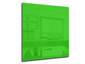 Spatwand keuken glas 60 x 65 cm geel-groen