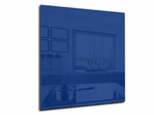 Spatwand keuken glas 60 x 65 cm kobalt