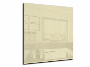 Spatwand keuken glas 60 x 65 cm beige