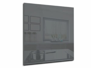 Spatwand keuken glas 60 x 70 cm dun grijs
