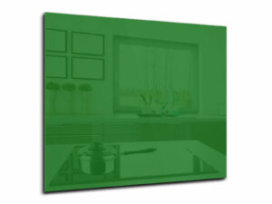 Spatwand keuken glas 60 x 50 cm groen
