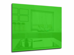 Spatwand keuken glas 60 x 50 cm geel-groen