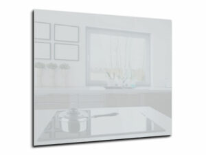 Spatwand keuken glas 60 x 50 cm lichtgrijs