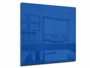 Spatwand keuken glas 55 x 55 cm weg blauw