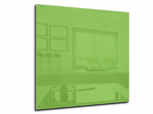 Spatwand keuken glas 55 x 55 cm pastelgroen