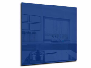 Spatwand keuken glas 55 x 55 cm kobalt