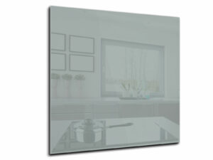 Spatwand keuken glas 90 x 90 cm tussenliggend grijs