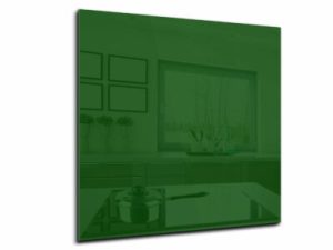Spatscherm keuken - Hittebestendig gehard glas - 52 Maten - Kleur donker groen