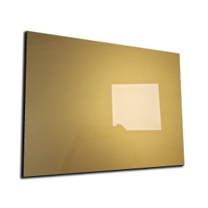 Whiteboard van glas - Magneetbord  - Diverse maten - Goud metallic