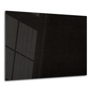 Spatscherm - Gehard glas - Zwart Textielmateriaal