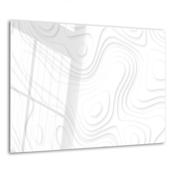 Spatscherm - Gehard glas - Golvende papier lagen