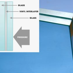 Inloopdouche - Extra helder glas - Thermisch gehard en gelaagd veiligheidsglas - Vlinders uit rook