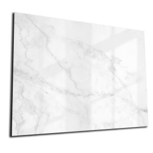Whiteboard van glas – Magneetbord - Wit marmer
