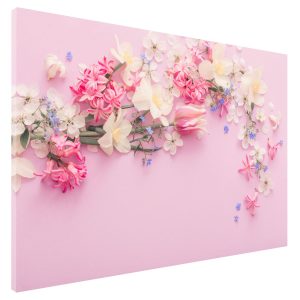 Metaal Bord - Memobord - Whiteboard - Magneetbord - Lente bloemen